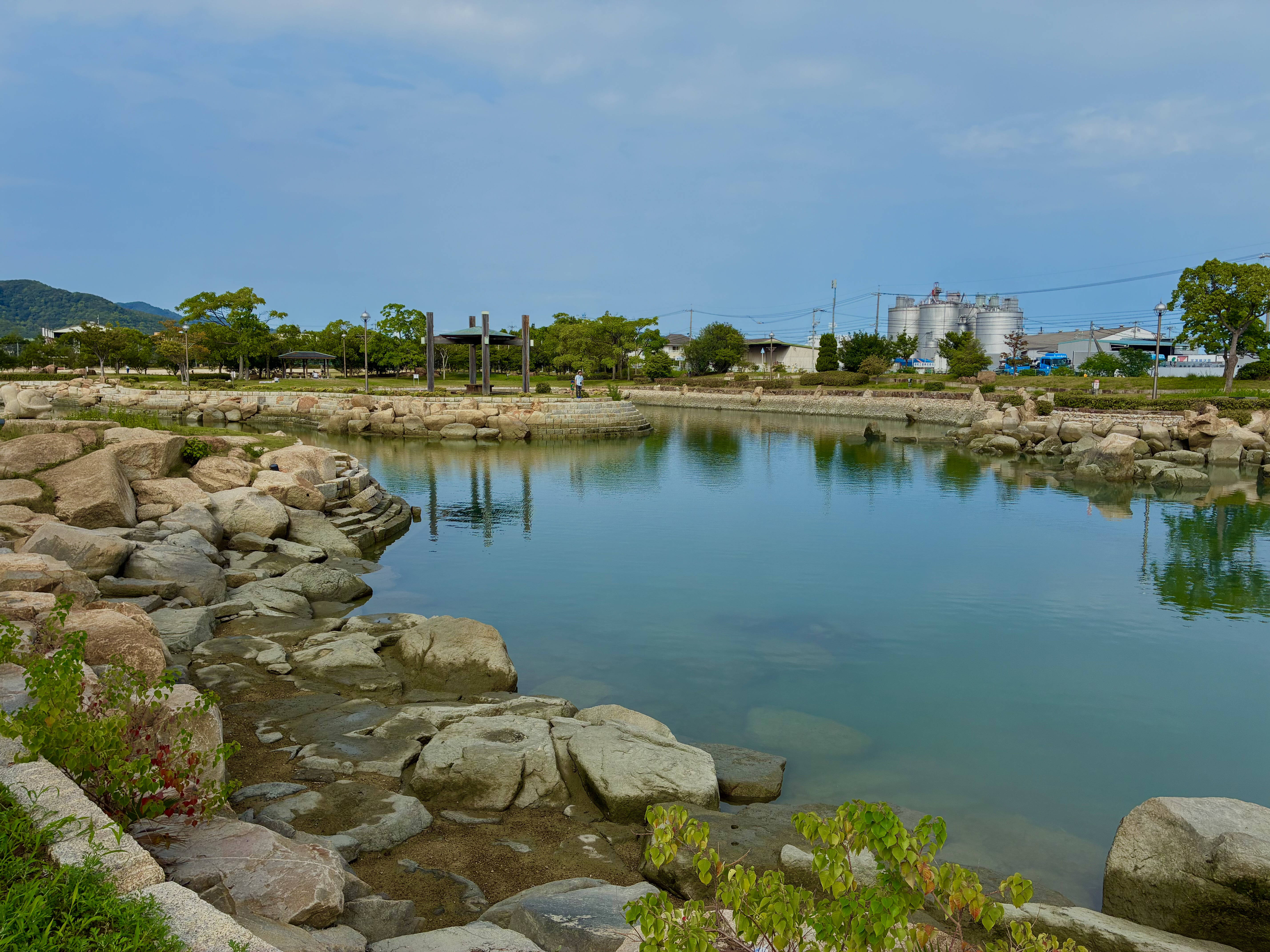 水辺と緑が広がる田井みなと公園