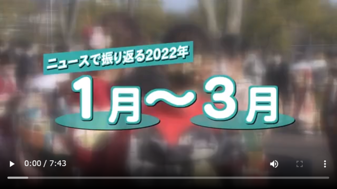 ニュースで振り返る２０２２年　シリーズ①１月から３月　サムネイル画像