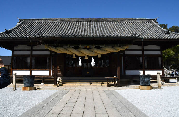 阿智神社の御本殿のイメージ写真
