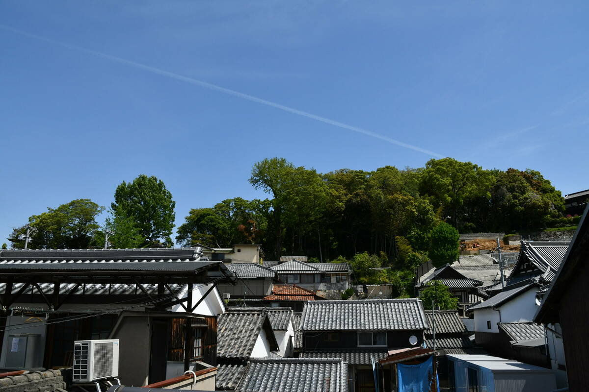 「ゆきかい」の部屋から見た美観地区の町並みの写真 その3