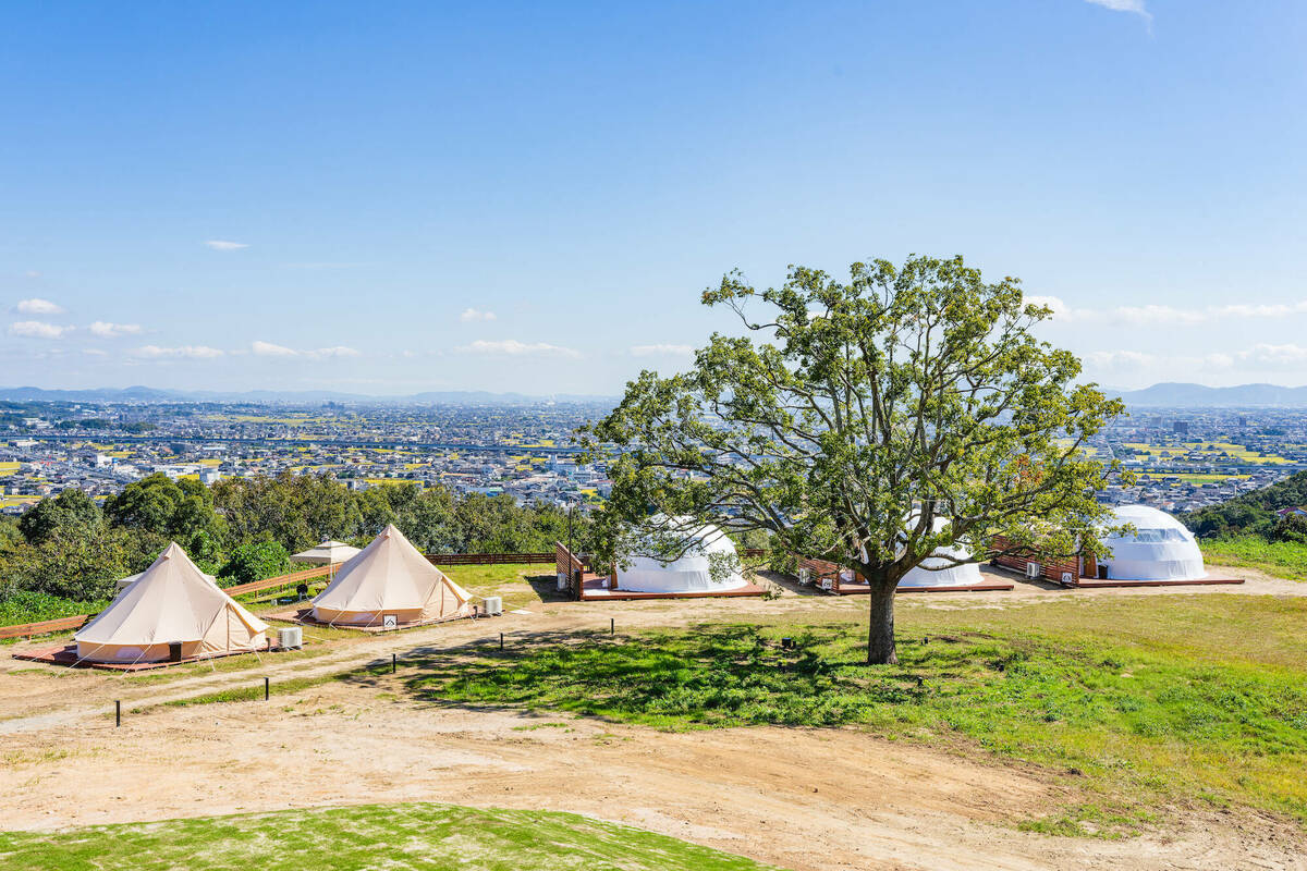 「OKAYAMA GLAMPING SORANIA(おかやまグランピングソラニア)」の施設から見た眺望写真