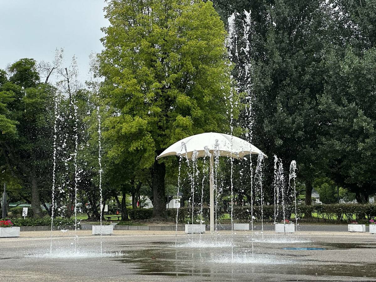 水島中央公園の噴水のイメージ写真 その2