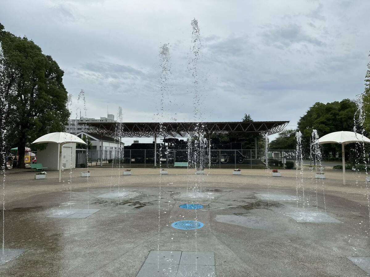 水島中央公園の噴水のイメージ写真 その1