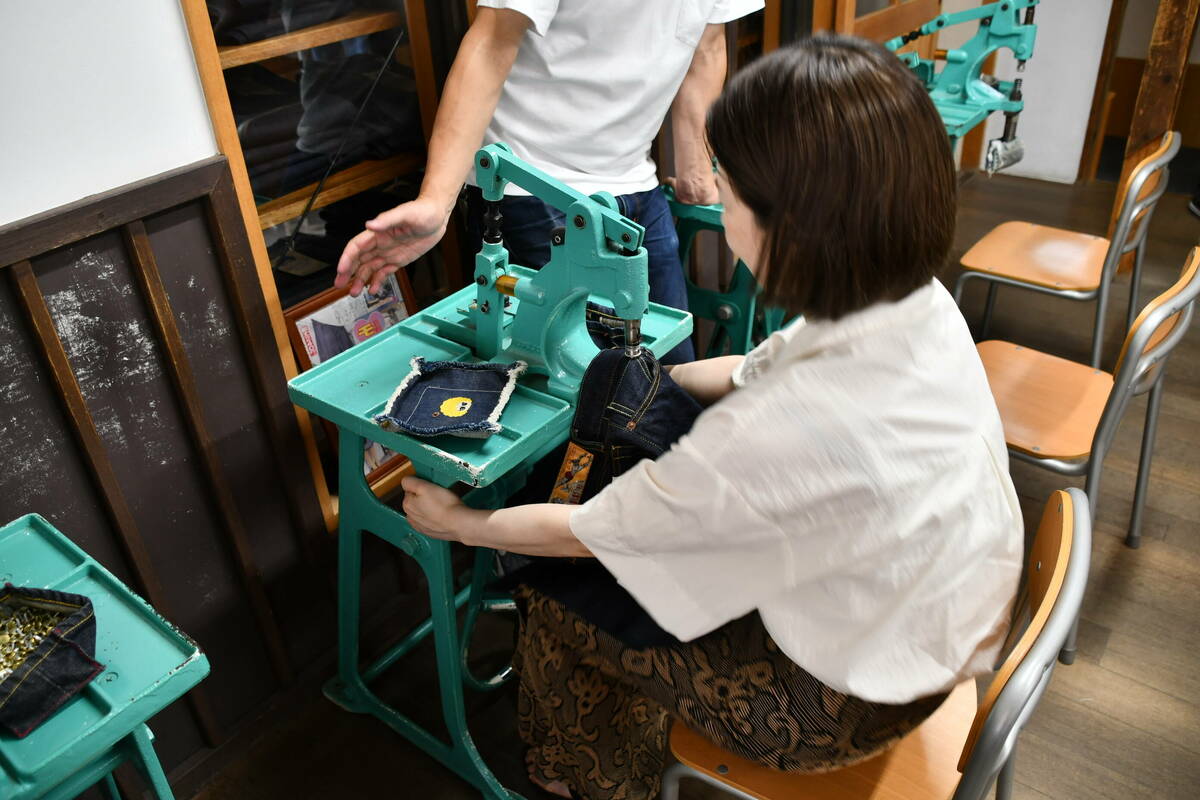 打ち機を操作