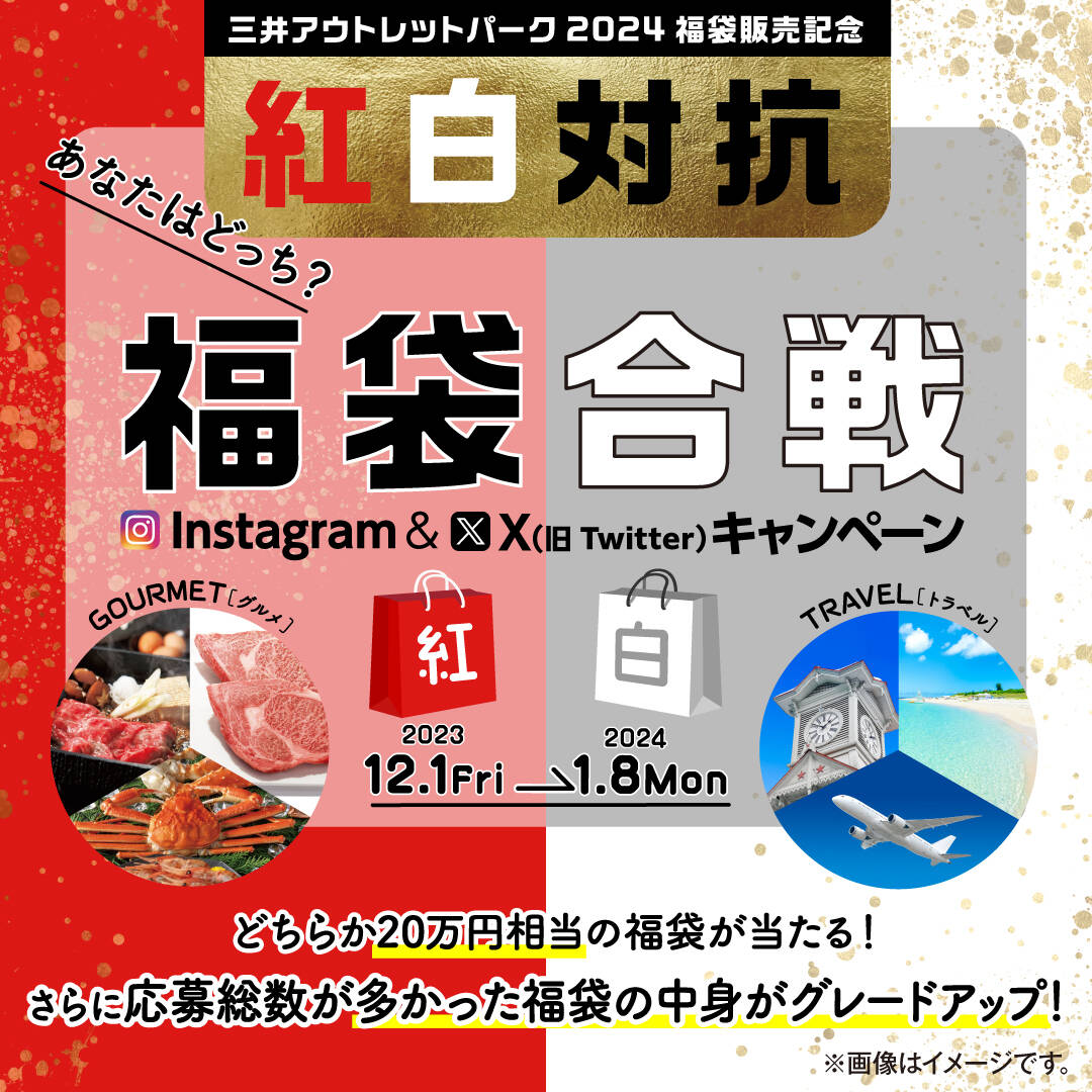 三井アウトレットパーク福袋販売記念プレゼント画像