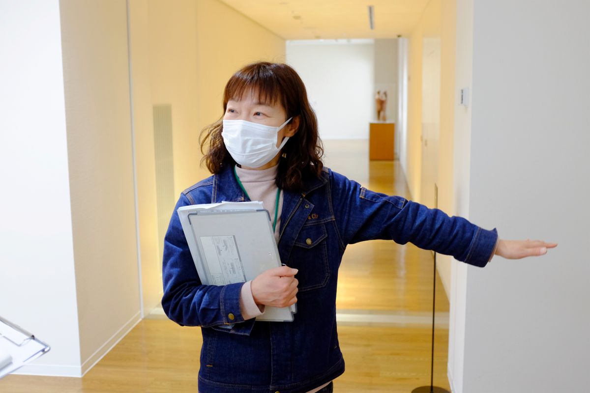 平櫛田中美術館 学芸員の柳沢綾子さん
