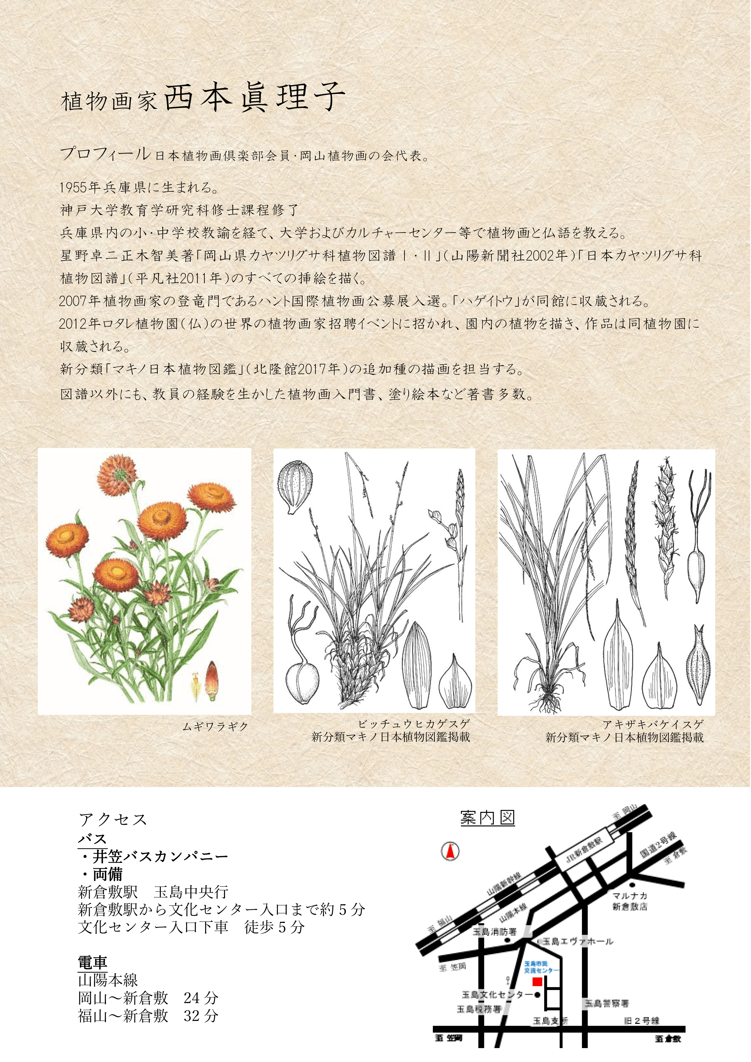 「植物画の世界」チラシ-2