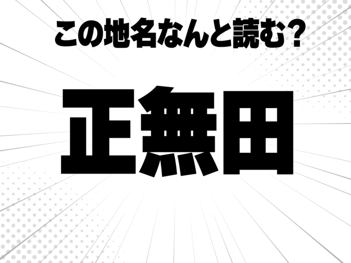 正しい、に無し、田んぼの田で何と読む？