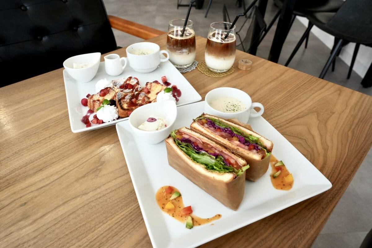 二人が注文したモーニングセット