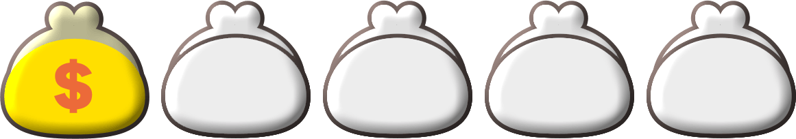 5点満点中の1点